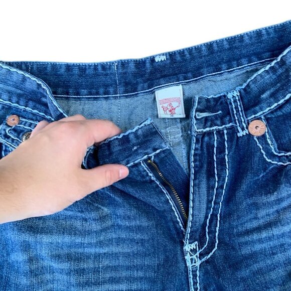 VINTAGE True Religion Jeans Size 36 BILLY SUPER T Blue - Picture 7 of 7